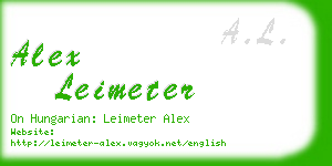 alex leimeter business card